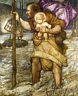 Edward Reginald Frampton Saint Christopher painting